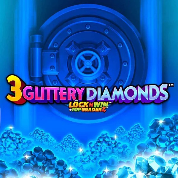 3 Glittery Diamonds logo by PearFiction Studios at Leprezone Casino